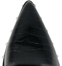 Black Croc Print