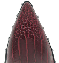 Deep Maroon Croc