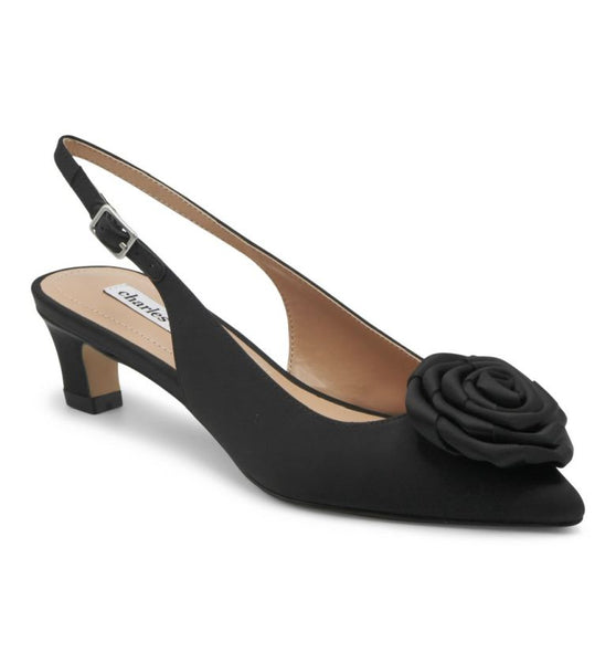 Charles David Aleph Slingback Dress 7.5 / Black Charles David Aleph Slingback Dress 7.5 / Black