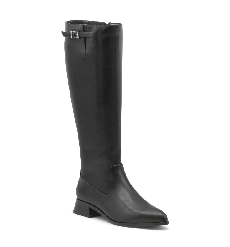 haru0　5351 ブーツ　42   26.5センチ　黒 Jaba Low Heel Tall Boot Charles by Charles David
