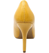 Mustard lizard print