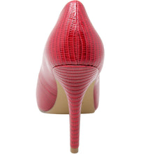 Red lizard print