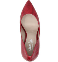 Red lizard print