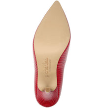 Red lizard print