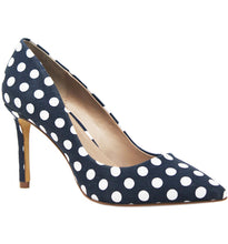 Navy White PolkaDot