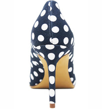 Navy White PolkaDot