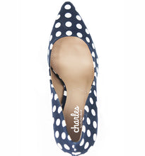Navy White PolkaDot