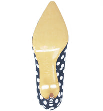 Navy White PolkaDot